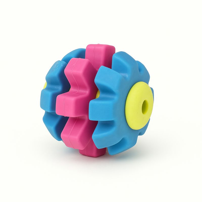 SuperDental Ball für Hunde 7 cm – Bunt TPR