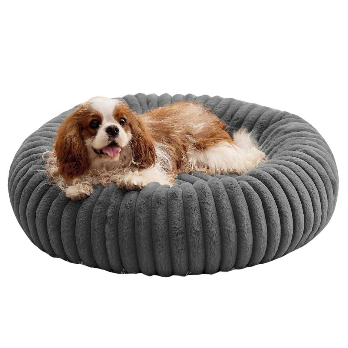Premium Hundebett Donut Minky Kuscheltraum Flauschig