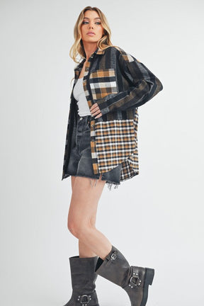 Lena Plaid Flannel Shirt