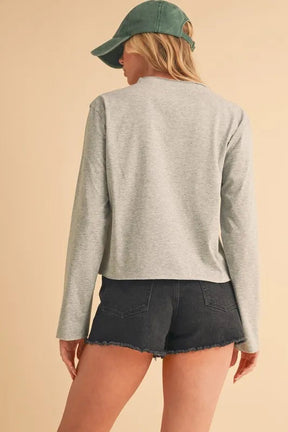 Aemi+Co Round Neck Long Sleeve T-Shirt
