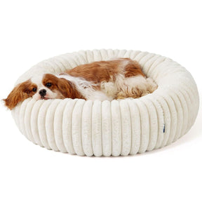 Premium Hundebett Donut Minky Kuscheltraum Flauschig