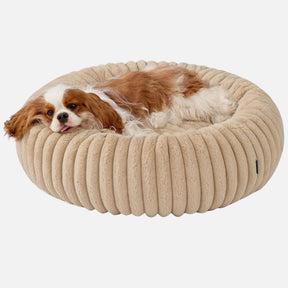 Premium Hundebett Donut Minky Kuscheltraum Flauschig